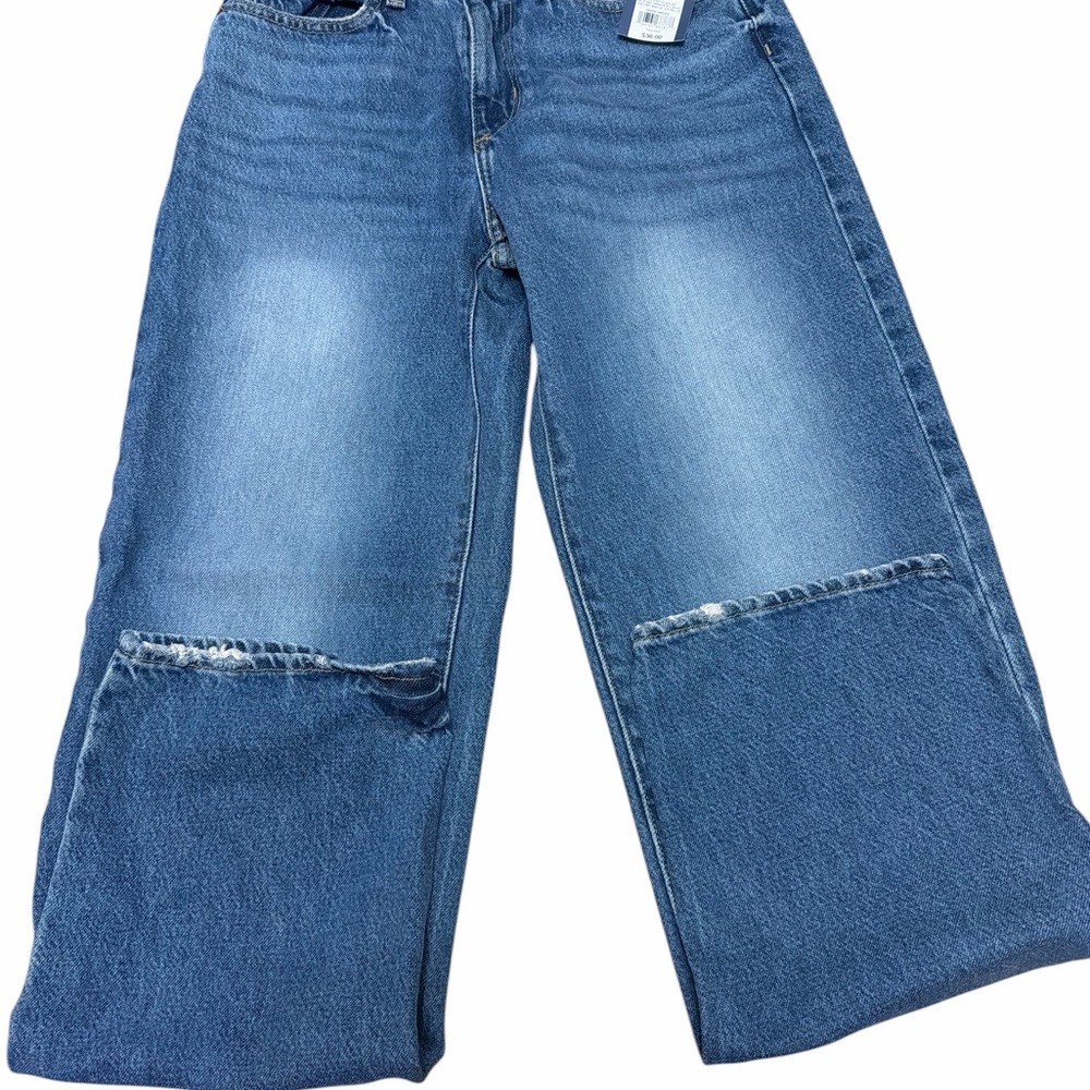 Universal Thread 90s Baggy Jeans Size 0 NWT High Rise Wide Leg Denim - Picture 8 of 8